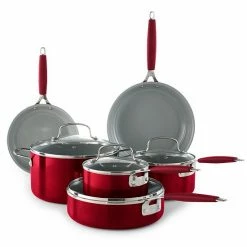 Food Network™ 10-pc. Nonstick Ceramic Cookware Set Red 24 Food Network™ 10-pc. Nonstick Ceramic Cookware Set Red -Kohls Sale Store unnamed file 10