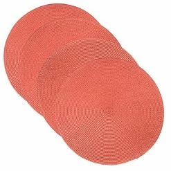 Food Network™ Round Placemat 4-pk. Coral -Kohls Sale Store unnamed file 1023
