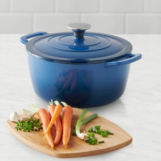 Food Network™ 5-qt. Enameled Cast-Iron Dutch Oven Turquoise 6 Food Network™ 5-qt. Enameled Cast-Iron Dutch Oven Turquoise - Image 4
