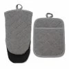 Food Network™ Terry Neoprene Oven Mitt & Pot Holder Set Khaki