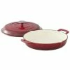 Food Network™ 3.5-qt. Enameled Cast-Iron Braiser With Lid Red -Kohls Sale Store unnamed file 122