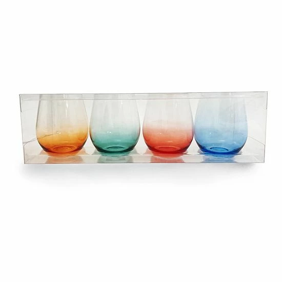 Food Network™ 4-pc. Acrylic Ombre Stemless Wine Set 4 Food Network™ 4-pc. Acrylic Ombre Stemless Wine Set - Image 2