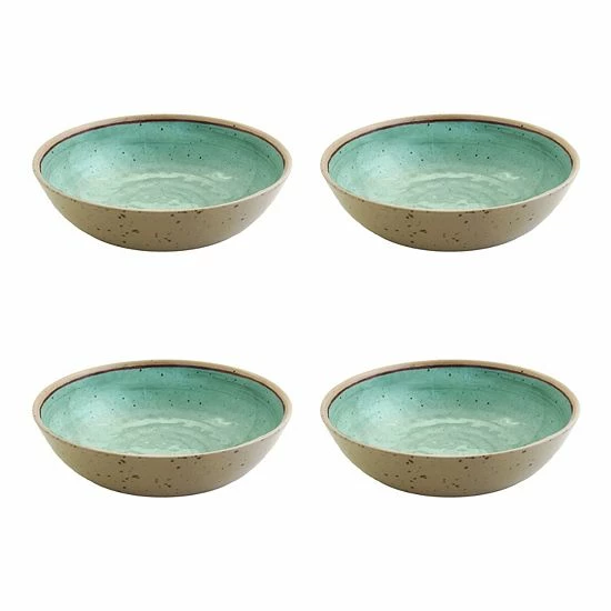 Food Network™ 4-pc. Melamine Dinner Bowl Set Aqua 3 Food Network™ 4-pc. Melamine Dinner Bowl Set Aqua