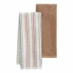 Food Network™ Awning Stripe Kitchen Towel 2-pk. Brown -Kohls Sale Store unnamed file 228