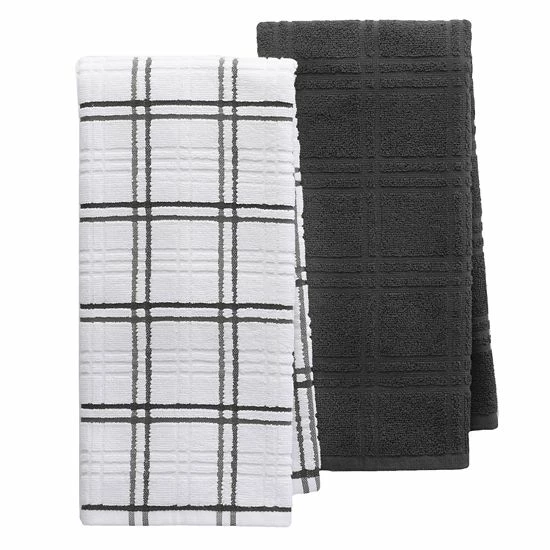 Food Network™ Plaid Kitchen Towel 2-pack Rio Red 5 Food Network™ Plaid Kitchen Towel 2-pack Rio Red - Image 3