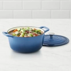 Food Network™ 3.5-qt. Ombre Enameled Cast-Iron Dutch Oven Navy -Kohls Sale Store unnamed file 266