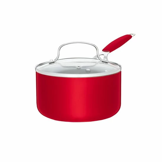 Food Network™ 10-pc. Nonstick Ceramic Cookware Set Red 7 Food Network™ 10-pc. Nonstick Ceramic Cookware Set Red - Image 6