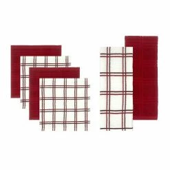 Food Network™ Plaid Kitchen Towel & Dishcloth Multi-Pack Khaki -Kohls Sale Store unnamed file 704