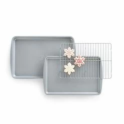 Food Network™ 3-pc. Nonstick Cookie Sheet Set With Cooling Rack -Kohls Sale Store unnamed file 806