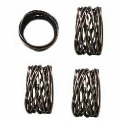 Food Network™ Metallic Twist Napkin Rings 4-pk. Gold -Kohls Sale Store unnamed file 845